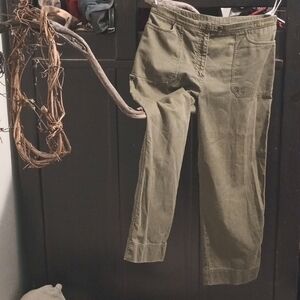 Vintage Ralph Lauren army green women's trousers size 14